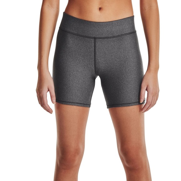 NWT charcoal Underarmour mid rise middy 5” compression shorts - Picture 1 of 8